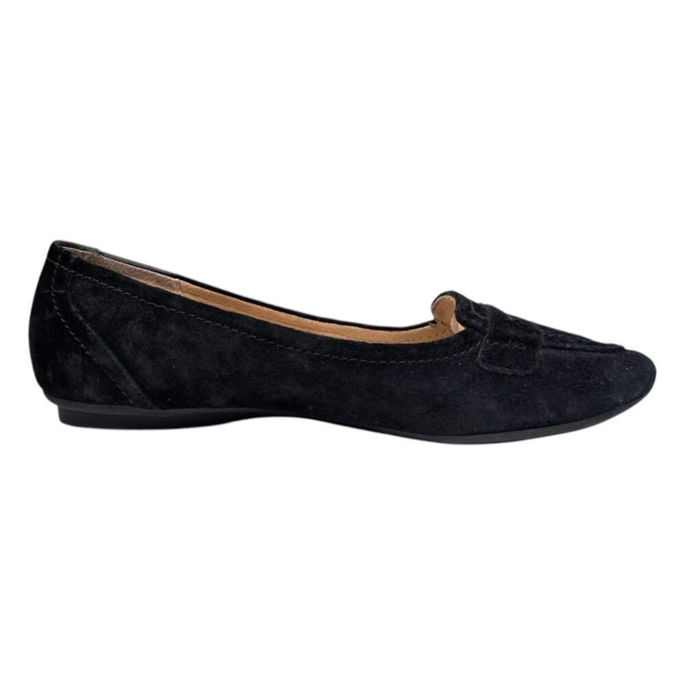 G.H. Bass & Co. Black Suede Moc Toe Loafers